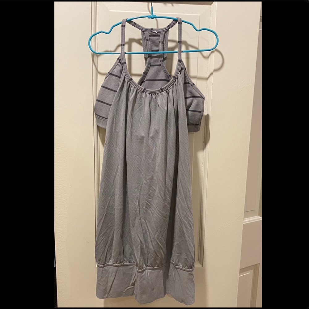 Lululemon No Limits Tank No Limit Tank Grey Stripe Size 4